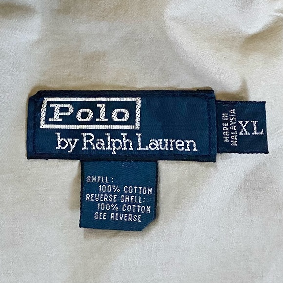 POLO BY RALPH LAUREN MEN’S 100% COTTON REVERSIBLE HOODED JACKET SIZE XL - Picture 13 of 16